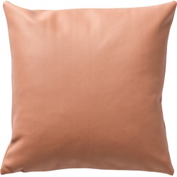 Dutch Decor JARED - Kussenhoes 45x45 cm - leerlook - stoere effen kleur - Cork - r