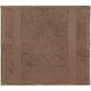 ERWIN M. Waslap Bermuda; 30x30 cm (BxL); choco; 5 stuk / verpakking
