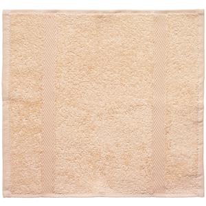 ERWIN M. Waslap Valencia Uni; 30x30 cm (BxL); beige; 5 stuk / verpakking