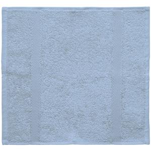 ERWIN M. Waslap Valencia Uni; 30x30 cm (BxL); blauw; 5 stuk / verpakking