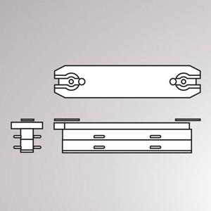 Molto Luce Lineaire connector voor Volare rail, 70 mm