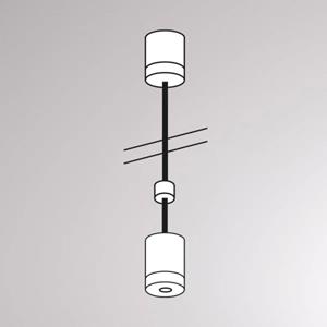 Molto Luce Afhanghoogte voor Volare rail, 100cm, zwart