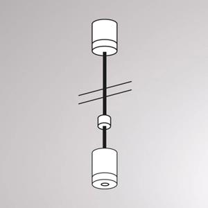 Molto Luce Afhanghoogte voor Volare rail, 100cm, wit