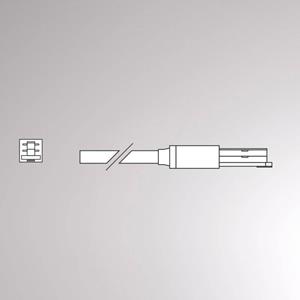 Molto Luce Eindvoeding voor Volare railkabel 2m zwart