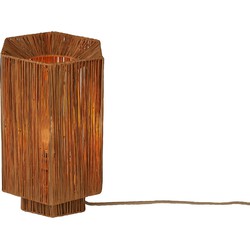 GOOD&MOJO Tafellamp Panama - Donkerbruin - 36x24x36cm