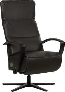 SHOPX HUISCOLLECTIE leren industriële relaxfauteuil Matrix - zithoogte medium - ( leer)
