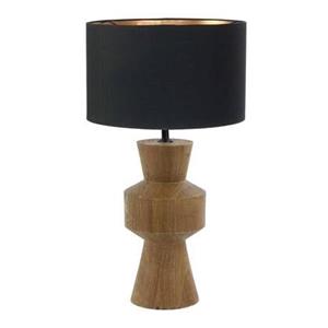 Light & Living Light Living tafellamp Gregor - zwart - hout - 17 cm - E27 fitting -