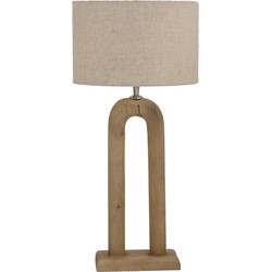 Giga Meubel  Tafellamp Naturel 80cm - Mangohout - Micky