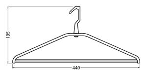 Hermeta KLEDINGHANGER GARDELUX-2 MAT NATUREL (1263)