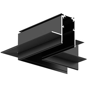 BES LED Hoekstuk voor 48V Magnetische Track Rails - Brinton Magni - Inbouw - Plafond - Zwart