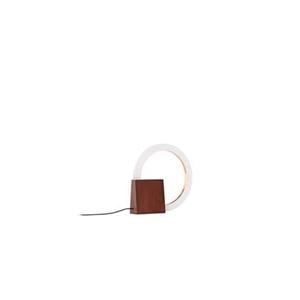 Fjôrd  Tafellamp Donker Walnoot|Wit - Acrylic - Brive