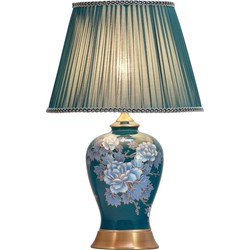Fine Asianliving Chinese Tafellamp met Kap Keramiek