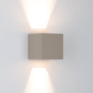 KS Verlichting Reach Up&Down Muurlamp Champagne kubus met LED