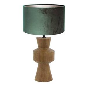 Light & Living Light Living tafellamp Gregor - groen - hout - 17 cm - E27 fitting -