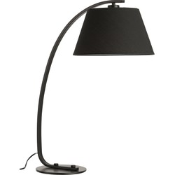 J-Line  Tafellamp Boog Metaal Zwart - 47x53x29cm