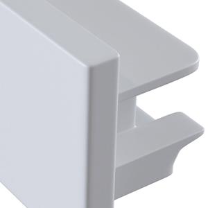 Maytoni Eindkap Track, 1-fase-rail, wit