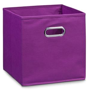 Zeller Set van 8x stuks paarse opbergmanden/kastmanden 32 x 32 cm -