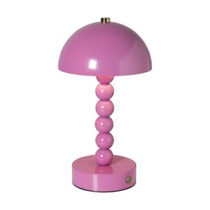 Xenos Tafellamp touch bollen - roze - ø15x26 cm