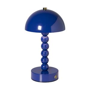 Xenos Tafellamp touch bollen - blauw - ø15x26 cm
