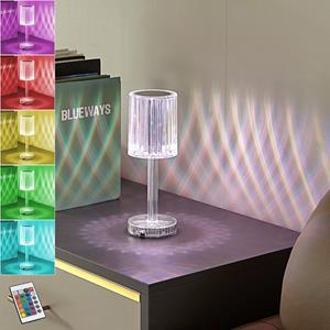 LINDBY LED tafellamp Louane, 25,7 cm, USB, RGBW
