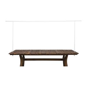 Xenos Verstelbare tafelklem - wit - 90x8.5x140-250 cm