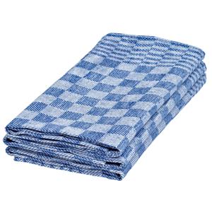 PULSIVA Theedoek Helgoland; 50x95 cm (BxL); blauw; rechthoekig; 10 stuk / verpakking