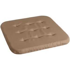 ERWIN M. Stoelkussen Klio; 38x38x3 cm (BxLxH); beige; vierkant