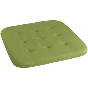 ERWIN M. Stoelkussen Klio; 38x38x3 cm (BxLxH); groen; vierkant
