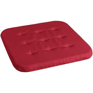 ERWIN M. Stoelkussen Klio; 38x38x3 cm (BxLxH); rood; vierkant