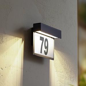 LINDBY LED lamp Antal, donkergrijs, aluminium