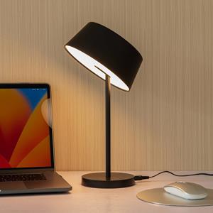 LINDBY Milica LED tafellamp, zwart, dimbaar