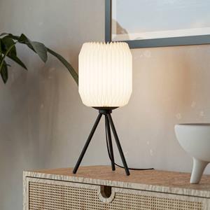 EGLO Belgrave tafellamp, hoogte 44 cm, zwart/wit, metaal/papier