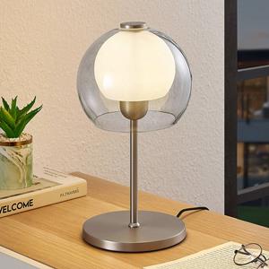 LUCANDE Kaiya tafellamp met glazen kap
