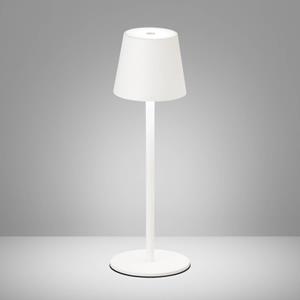 FH Lighting LED tafellamp Tropea met accu, zandwit
