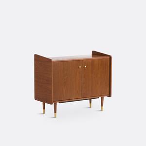LA REDOUTE INTERIEURS Klein vintage buffetkast in fineernotenhout, Ronda