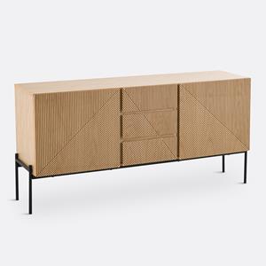 LA REDOUTE INTERIEURS Vintage buffetkast, 2 deuren, 3 lades, Lodge