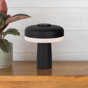 Naeve Leuchten Näve LED tafellamp Pilu zwart hoogte 16,5cm metaal touchdim