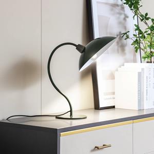 LUCANDE tafellamp Arvadon, groen, metaal, 42,75 cm hoog