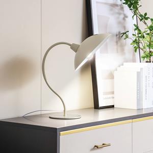 LUCANDE tafellamp Arvadon, beige, metaal, 42,75 cm hoog