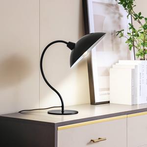 LUCANDE tafellamp Arvadon, zwart, metaal, 42,75 cm hoog