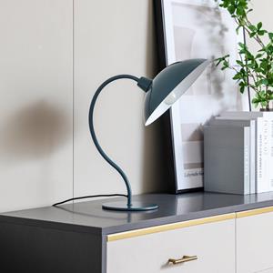 LUCANDE tafellamp Arvadon, blauw, metaal, 42,75 cm hoog