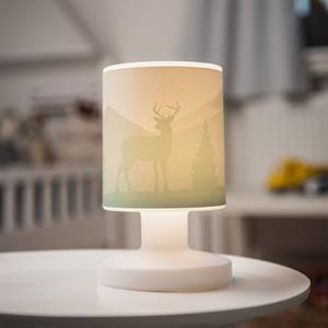 Elobra Scandi Wald LED oplaadbare tafellamp, groen, 21 cm, kunststof