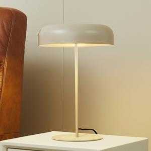 LINDBY tafellamp Edion, beige, metaal, 45 cm