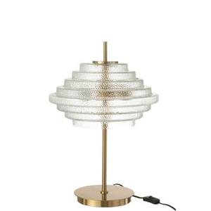 J-Line Tafellamp Led Goud Metaal|glas Doorschijnend