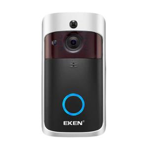 EKEN Deurbel met Camera en WiFi - Intercom Draadloze Smart Home Security Alarm IR Night Vision