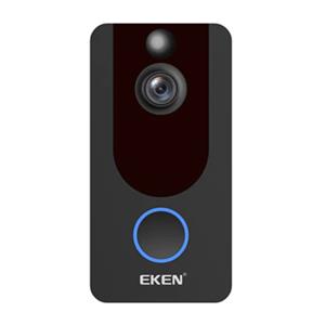 EKEN Y7 Deurbel met Camera en WiFi - Intercom Draadloze Smart Home Security Alarm IR Night Vision