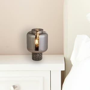 Searchlight X Vessel tafellamp, grijs / rookgrijs, beton, glas