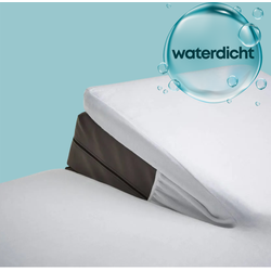 Zavelo Waterdichte Matrasbeschermer Splittopper Hoeslaken Badstof-Lits-jumeaux (160x200 cm)