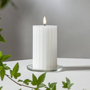 STAR TRADING LED strip Flame Stripe wit 15 cm echte was op batterijen