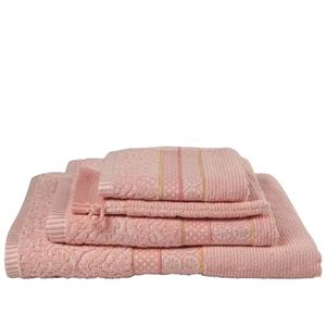 Pip Studio Soft Zellige Badtextiel Coral- Washandje (16x22 cm) - Set van 3